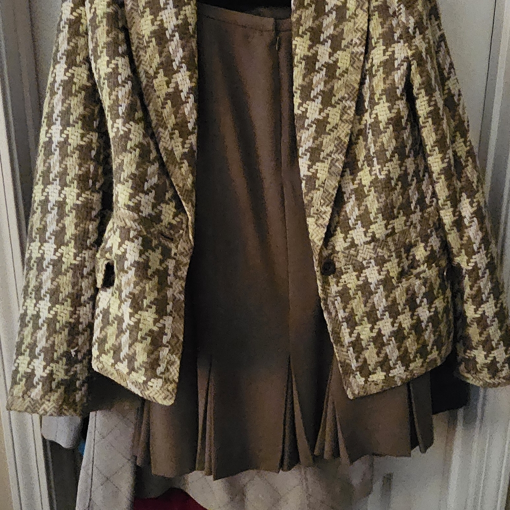 Stylish Houndstooth Women's Jacket